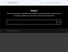 Tablet Screenshot of huiswerkvrij.com